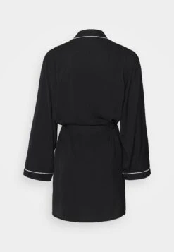 Anna Field Amanda Satin Dressing Gown - Badjas - Black -Moda Verkoop 02d6ba585165492c8f07ab44f0a3d177