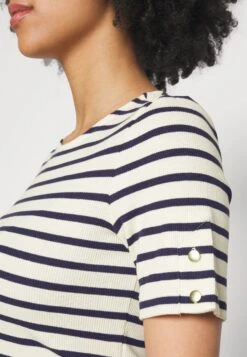 T-Shirt Print - Dark Blue White -Moda Verkoop 0b036629e0bb4620870776cc2c1e76b0