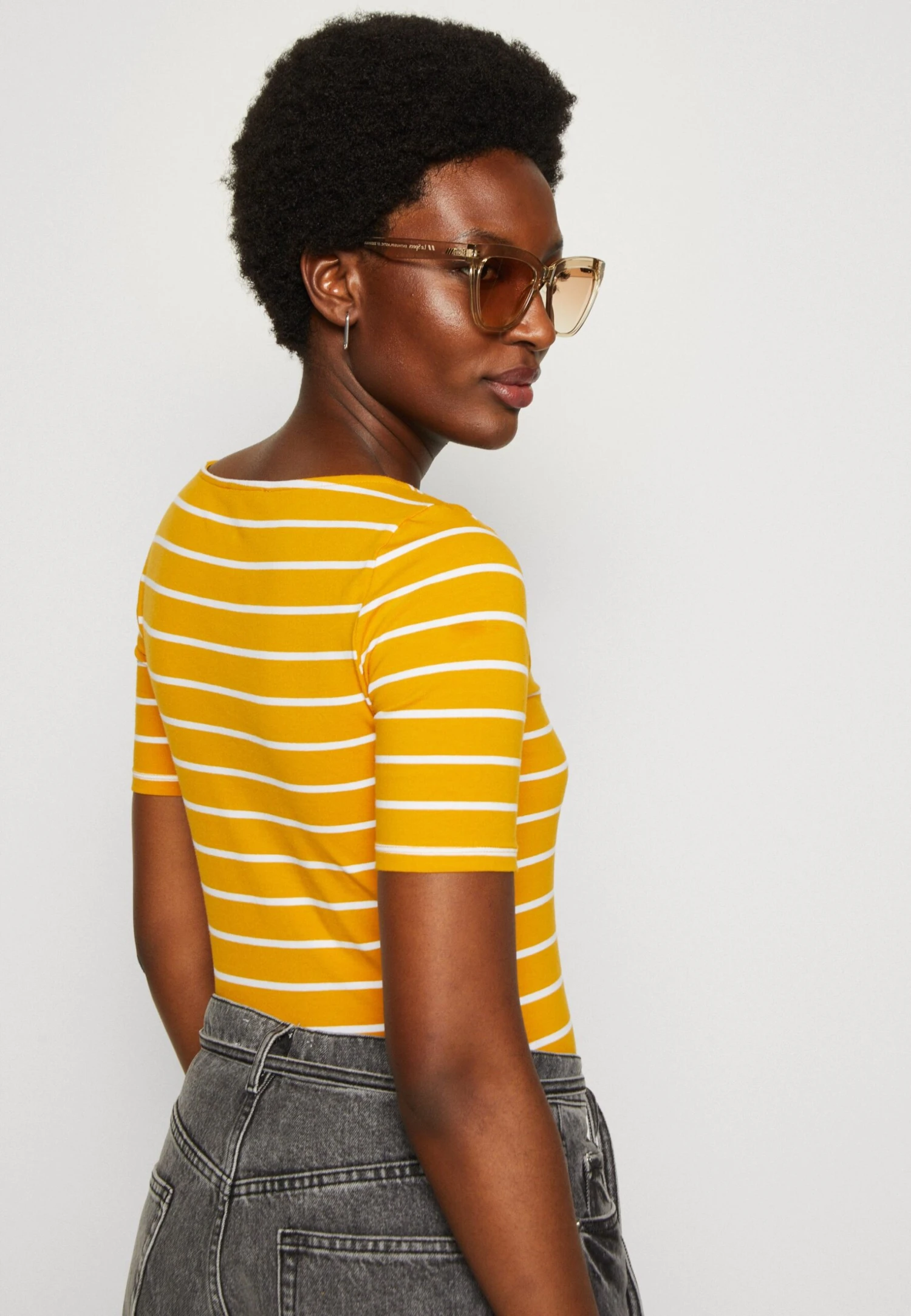Anna Field T-Shirt Print - Dark Yellow/White 7 Anna Field T-Shirt Print - Dark Yellow/White - Afbeelding 5