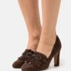 Anna Field Leather - Klassieke Pumps - Dark Brown -Moda Verkoop 12fe25a0fc0a4c93a6da1445cc1c50c8