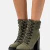 Anna Field Leather - Veterboots - Khaki 1 Anna Field Leather - Veterboots - Khaki -Moda Verkoop 283222486e4646088b39a1d02261ec50