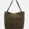 Anna Field Leather - Handtas - Khaki -Moda Verkoop 4fe33866136c4a0ab8fe51b79aefe216