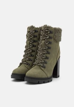Anna Field Leather - Veterboots - Khaki -Moda Verkoop 5351ec4084c242d6a16e56ca22fd1479