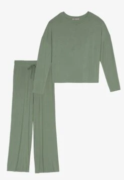 Anna Field Wide Leg - Pyjama - Khaki -Moda Verkoop 56399edf15f94c88bb3bebf375bcf274