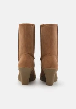 Anna Field Winter Boot - Enkellaarsjes Met Sleehak - Cognac -Moda Verkoop 7996478d26b54973a4236206968037b1