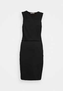 Drapped Neckline Smart Bodycon Sleeveless Mini Dress - Jerseyjurk - Black 12 Drapped Neckline Smart Bodycon Sleeveless Mini Dress - Jerseyjurk - Black -Moda Verkoop 7e169e682756419492298dc1919a2371