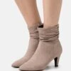 Korte Laarzen - Taupe -Moda Verkoop 873eb98143da4d2c90eec3908a97990e