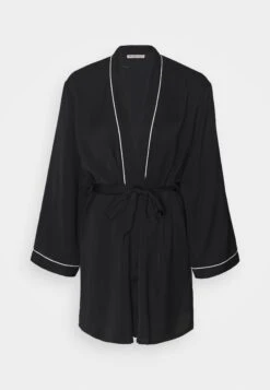 Anna Field Amanda Satin Dressing Gown - Badjas - Black -Moda Verkoop 8d83c445099f4342aabc07d1ce2caede