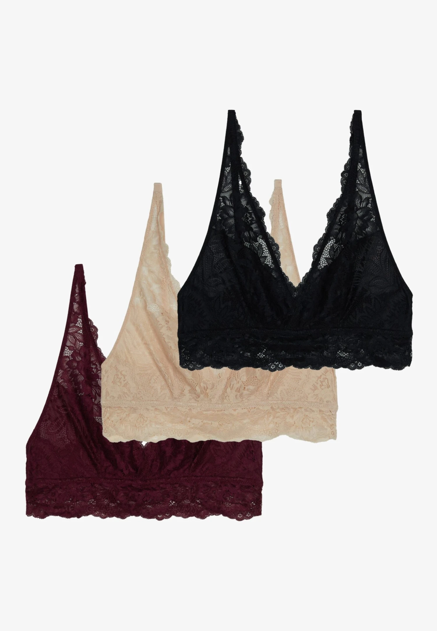Anna Field 3 Pack - Bustier - Black/Beige/Dark Red 6 Anna Field 3 Pack - Bustier - Black/Beige/Dark Red - Afbeelding 4
