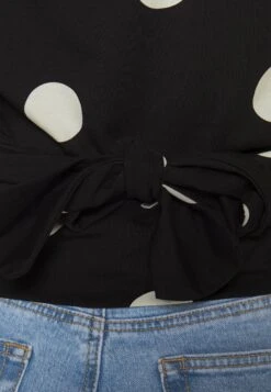 Top - Black/White 13 Top - Black/White -Moda Verkoop 975d4c3355a14474883059b61bfbd74b