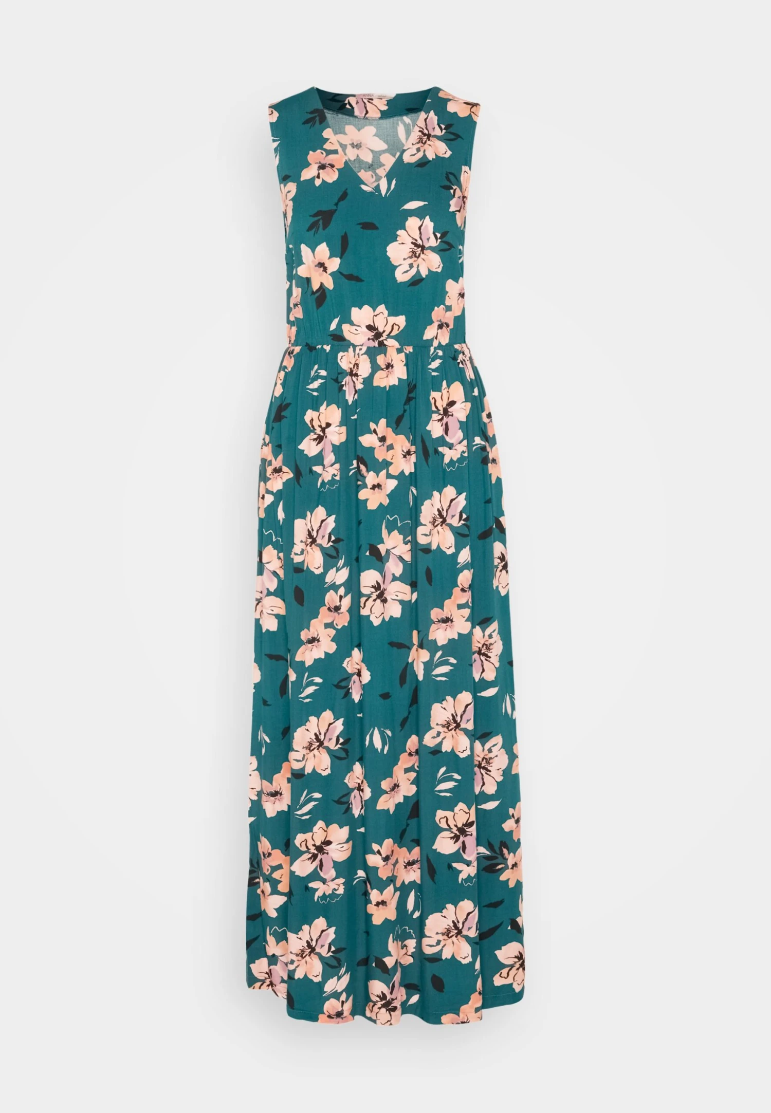 Anna Field Maxi-Jurk - Dark Green/Pink 7 Anna Field Maxi-Jurk - Dark Green/Pink - Afbeelding 5