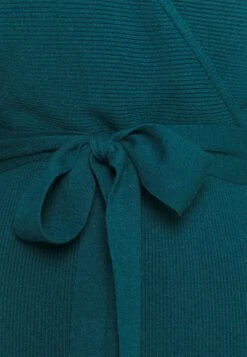 Anna Field Wrap V Ausschnitt Mini Strickkleid Mit Gürtel - Etui-Jurk - Deep Teal -Moda Verkoop ce53a6620ca046b6a27233a971b7b11b