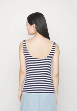 Top - White/Blue -Moda Verkoop e94e5095a11146e4a5fd234b777c2672