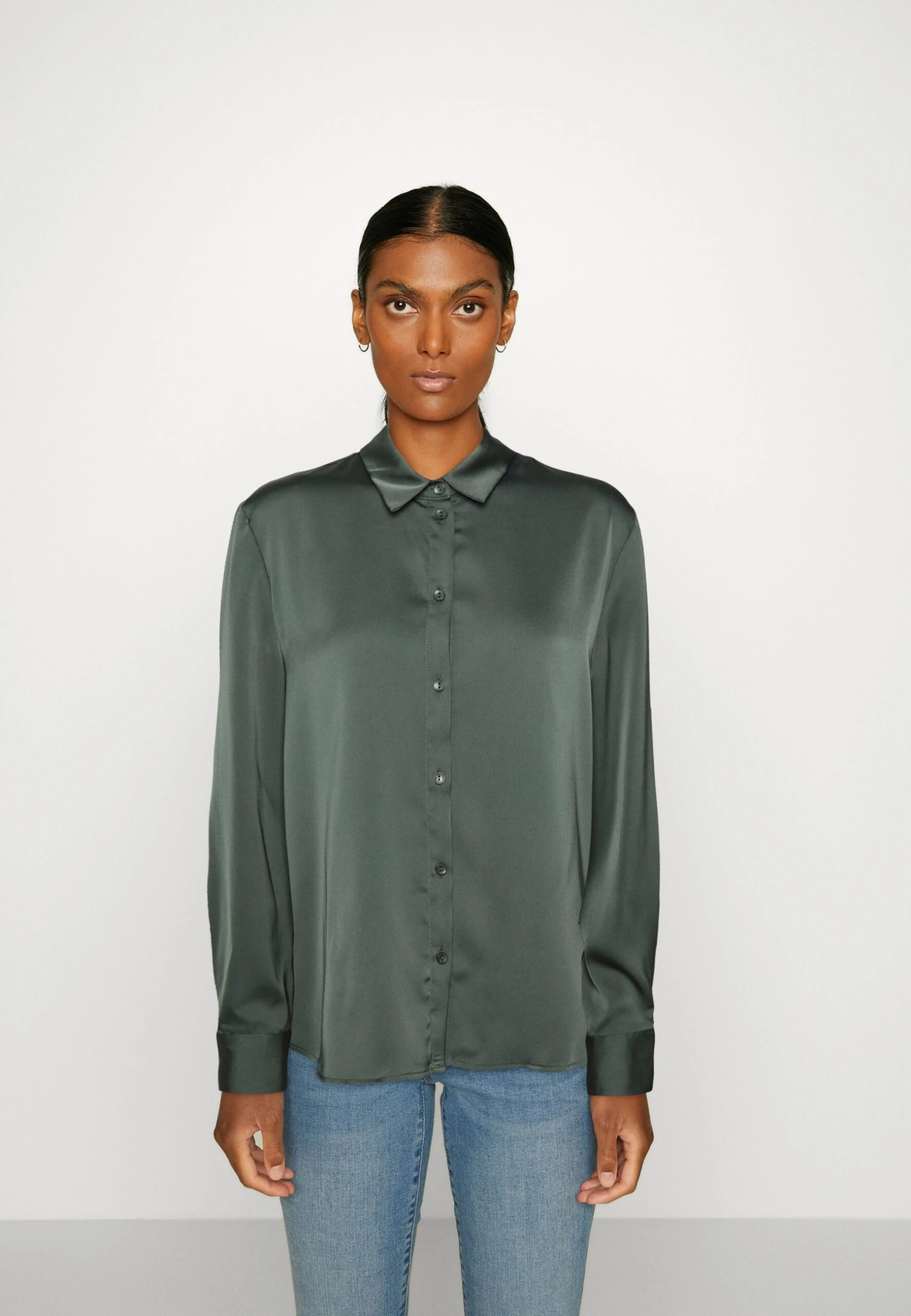 Anna Field Overhemdblouse - Olive 3 Anna Field Overhemdblouse - Olive